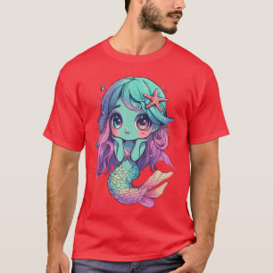 Camiseta Fato de Halloween de Sereia Zumbi Espantoso Golpe