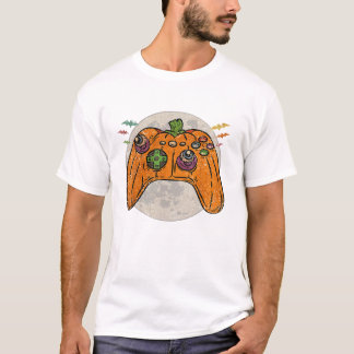 Camiseta Fato de Halloween para Jogador Retrô