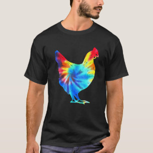 Camiseta Fato de Hippie Criador de Frango Tie Dye