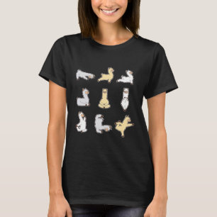 Camiseta Fato de Ioga de Alpaca Llama para Homens e Mulhere