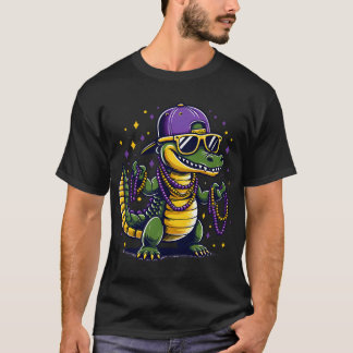 Camiseta Fato de Jacaré do Carnaval de Mardi Gras