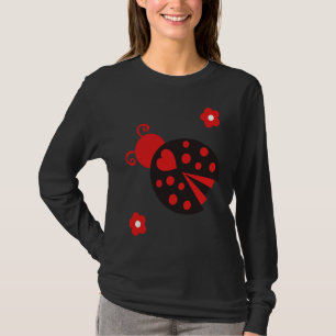 Camiseta Fato de Joaninha Joaninha Meninas Mulheres Inseto