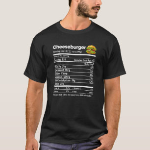 Camiseta Fato de Nutrição do Cheeseburger Dia de Ação de Gr
