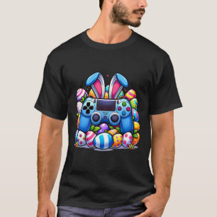 Camiseta Fato de Ovos de Coelho de Video Game Dia de Páscoa