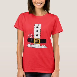 Camiseta Fato de Papai Noel Presente de Natal