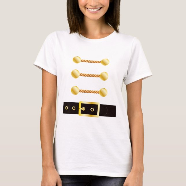 Camiseta Fato de Quebra-Nozes Uniforme Correspondente Solda (Frente)