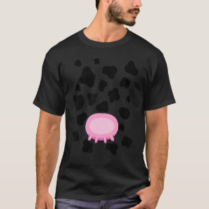 Camiseta Fato de Vaca que Balbucia  Roupa de Halloween Fofa