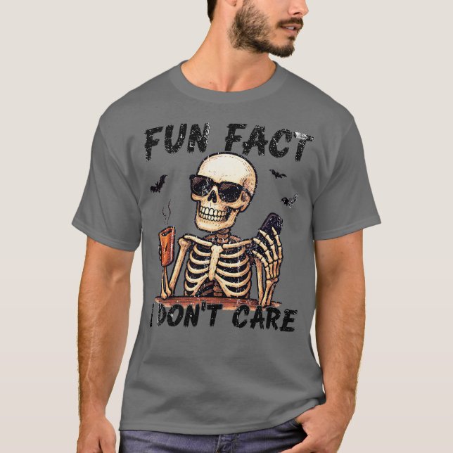 Camiseta Fato divertido, não me importo. (Frente)