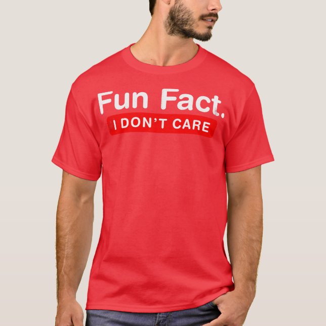 Camiseta Fato divertido não me importo (Frente)