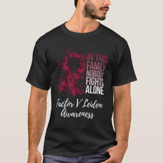 Camiseta Fator de Suporte Familiar V Sensibilização do Leid