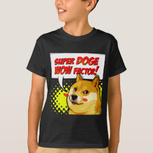 Camiseta Fator super do Doge wow de Meme do Doge