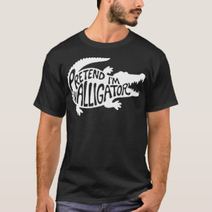 Camiseta Fatos Adultos de Halloween Fingem que sou um Allig