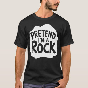 Camiseta Fatos Adultos de Halloween Fingem que sou um Rock