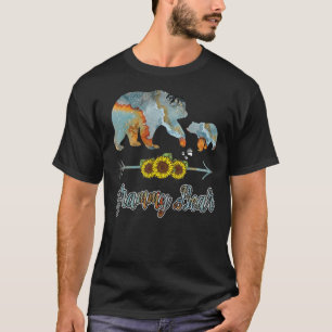 Camiseta Fatos Da Família De Correspondência De Girassol Ve