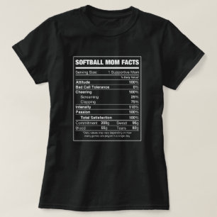 Camiseta Fatos da mãe do Softball