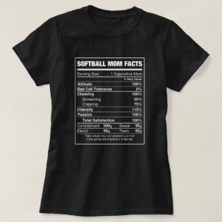 Camiseta Fatos da mãe do Softball