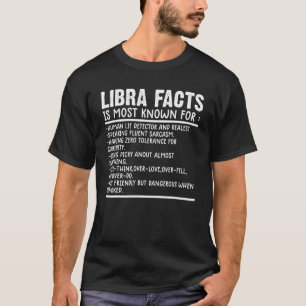 Camiseta Fatos de Libra Aniversário de Libra Humor do zod