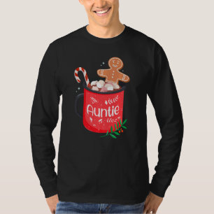 Camiseta Fatos De Natal Com Mug De Cacau Da Família Com Doc