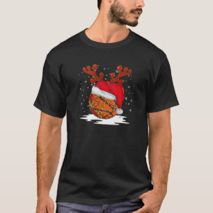 Camiseta Fatos de Natal de Basquete Fatos Divertidos Papais
