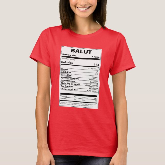 Camiseta Fatos de Nutrição Balut (Frente)
