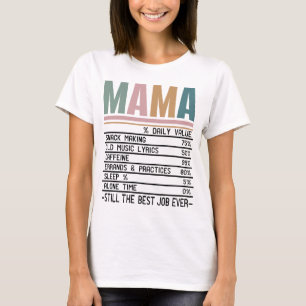 Camiseta Fatos de Nutrição da Mamã