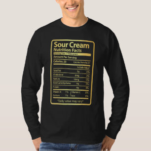 Camiseta Fatos de Nutrição de Creme Aromática no Natal