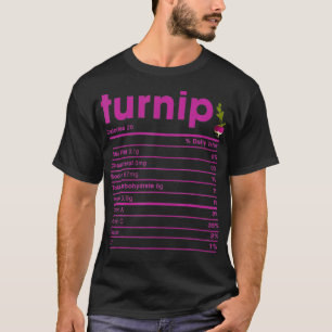 Camiseta Fatos de Nutrição de Nabo