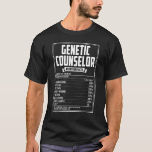 Camiseta Fatos de Nutrição do Conselheiro Genético