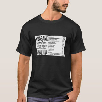 Camiseta Fatos de Nutrição do Marido Engraçado