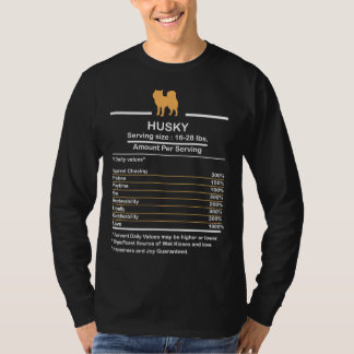Camiseta Fatos de Nutrição do rouco