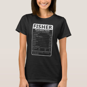 Camiseta Fatos de Nutrição Fisher Humor Gráfico Sarcástico