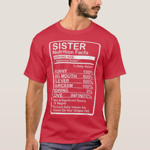Camiseta Fatos de Nutrição Irmã