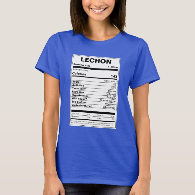 Camiseta Fatos de Nutrição Lechon (Frente)