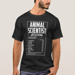 Camiseta Fatos de Nutrição por Cientista Animal