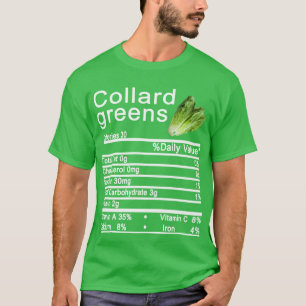 Camiseta Fatos de Nutrição Verde-Colard - Ação de Graças