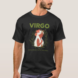 Camiseta Fatos de Virgem Botânica Jardinagem Astrologia Hor