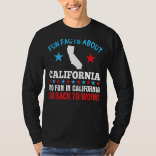 Camiseta Fatos Divertidos Sobre A Califórnia Não É Divertid