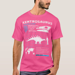 Camiseta Fatos do Dinossauro em Folha de Fatos do Kentrosau