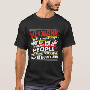 Camiseta Fatos do Homem de Manutenção Vintage Mecânico Part