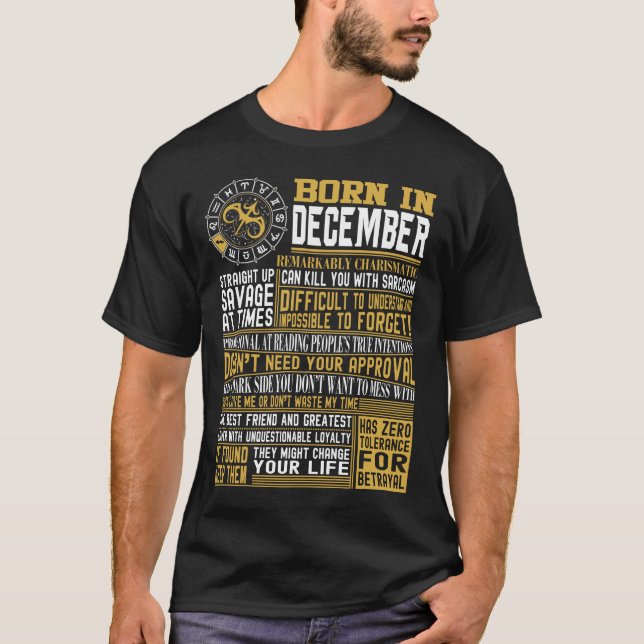 Camiseta Fatos do nascer em dezembro (Frente)