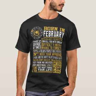Camiseta Fatos do nascer em fevereiro