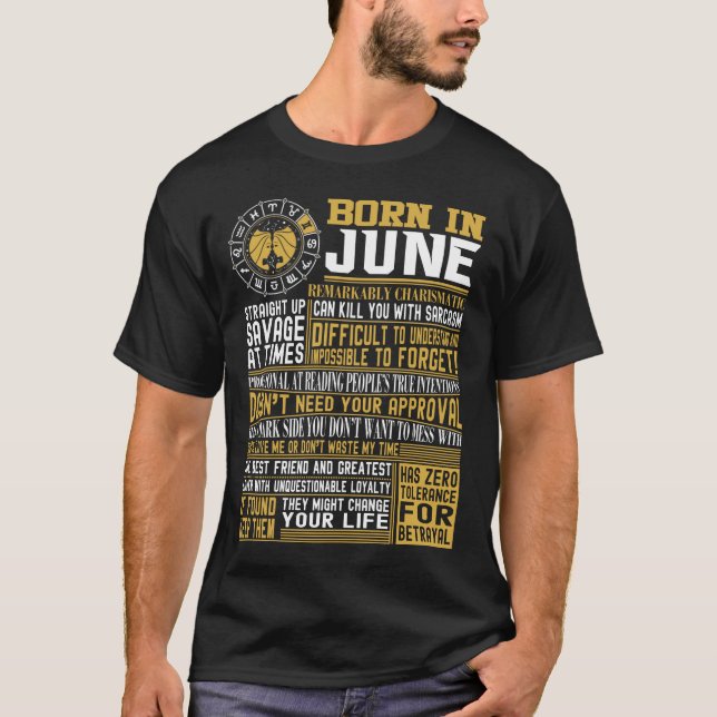Camiseta Fatos do nascer em junho (Frente)