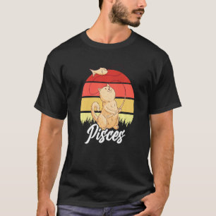 Camiseta Fatos do Signo de Peixes Gato Horóscopo Astrolog
