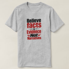 Camiseta "Fatos & Evidências"