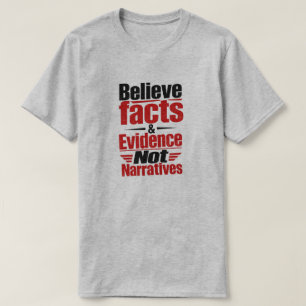Camiseta "Fatos & Evidências"