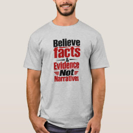 Camiseta "Fatos & Evidências"
