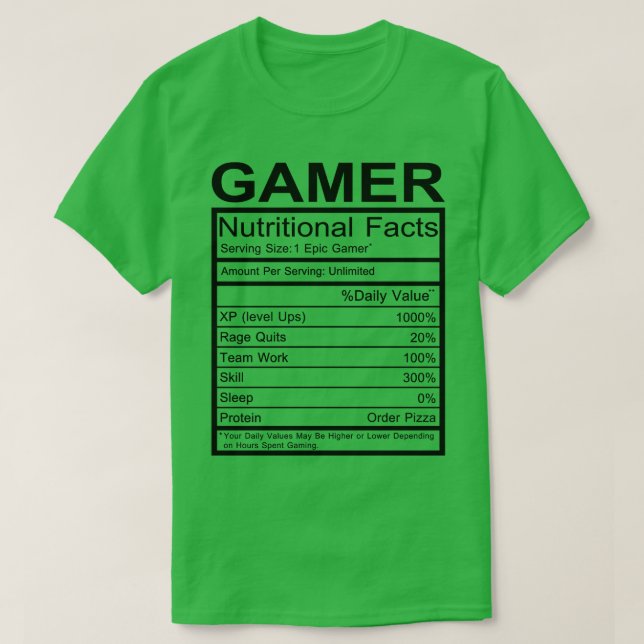Camiseta Fatos Nutricionais (Frente do Design)