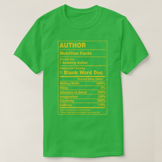 Camiseta Fatos Nutricionais (Frente do Design)