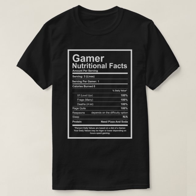 Camiseta Fatos Nutricionais (Frente do Design)