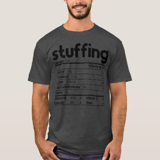 Camiseta Fatos Nutricionais da Comida de Recheio do Funnyha